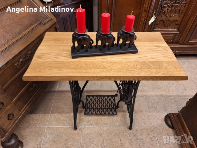 Винтидж маса за трапезария SINGER , снимка 2 - Маси - 51850530
