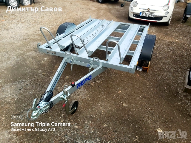 Туристическо,самосвално ремарке за 3 мотора REPO до 750кг., снимка 2 - Ремаркета - 52008188