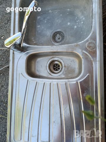 Голяма Мивка от неръждаема стомана, инокс, хром- никел + керамичен смесител, кран, снимка 9 - Други - 33504220
