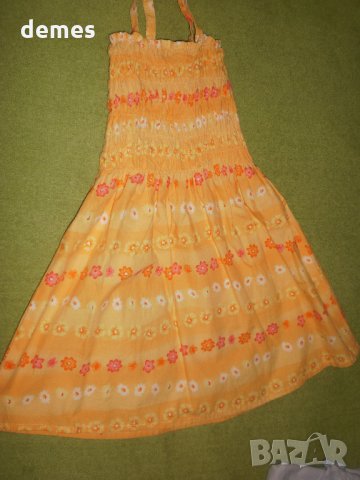  Детска рокля с презрамки за момиченце размер 92,