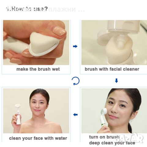 Четка за дълбоко почистване на лице PoBling , снимка 4 - Други - 28405234