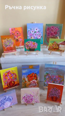 Нови авторски картини на статив с цени от 30лв, снимка 2 - Картини - 33144300
