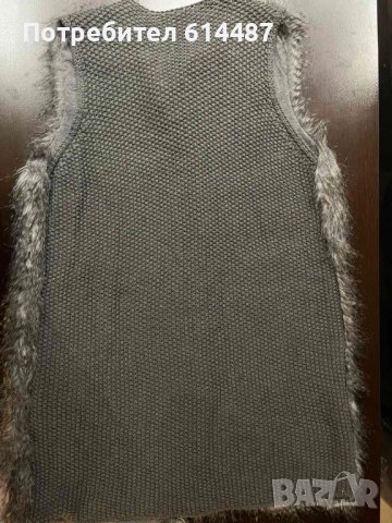 Дамски елек с изкуствен косъм, снимка 3 - Елеци - 38571932