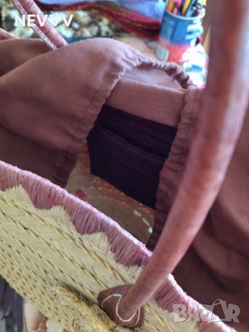 Плажна плетена чанта, снимка 4 - Чанти - 37310646