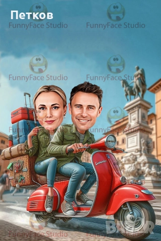 Дигитални карикатури по снимка–перфектен подарък за рожден ден, годишнина и поводи, снимка 13 - Картини - 52130283