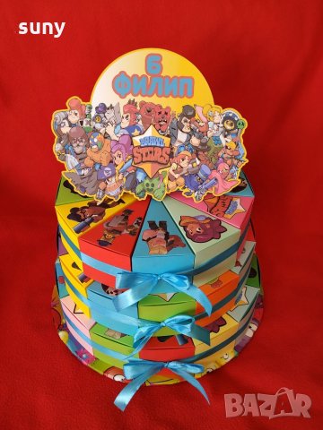 Картонена торта  Brawl Stars 2, снимка 3 - Други - 26646621