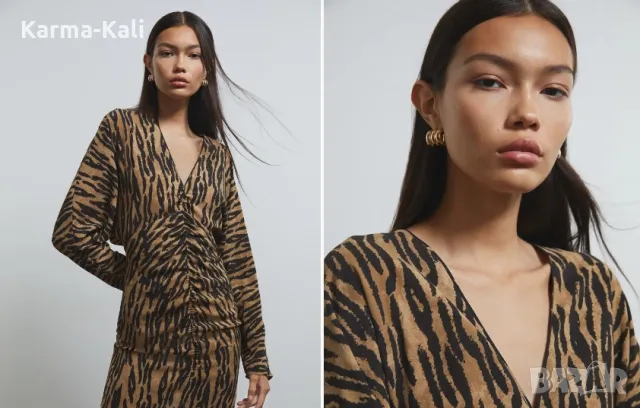 Секси рокля в животински принт 