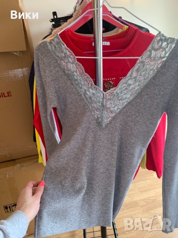 Нова блуза в три цвята, снимка 16 - Блузи с дълъг ръкав и пуловери - 39547095