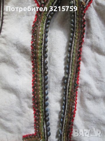 19в. Стар автентичен елек за носия -бронзови копчета и сърма, снимка 2 - Антикварни и старинни предмети - 38124474