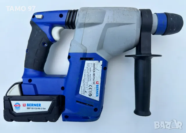 BERNER BACRHD BL SDS Plus 18V - Безчетков перфоратор 2x18V 5.0Ah, снимка 3 - Перфоратори - 49407269