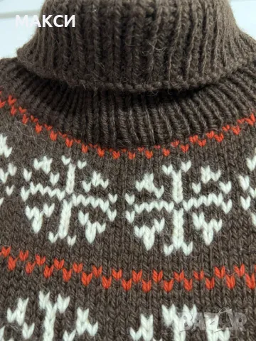 Прекрасен макси дълъг Коледен блузон с поло яка- изключително мека, силно еластична, много топла , снимка 2 - Блузи с дълъг ръкав и пуловери - 48226662
