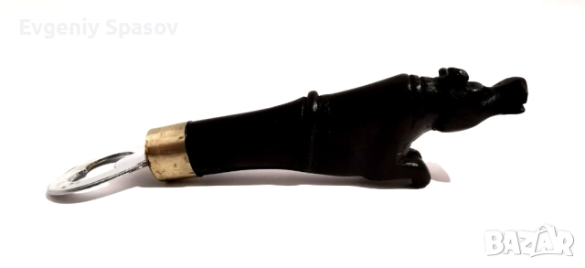 Отварачка от Абанос Ръчна Резба Фигурка Хипопотам