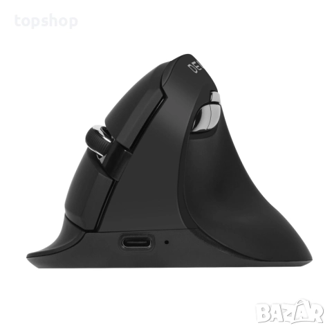 Чисто нова безжична вертикална мишка DeLUX, малка, презареждаща се, безшумна ергономична мишка ...