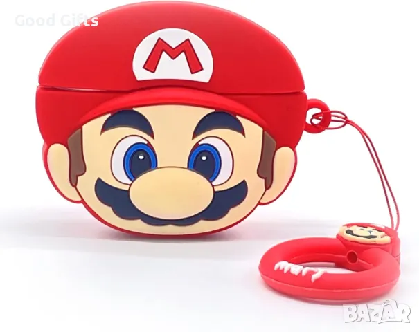 Безжични Bluetooth слушалки Супер Марио AirPods Pro Super Mario, снимка 1 - Безжични слушалки - 49118888