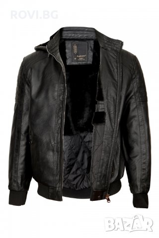 Мъжко зимно кожено яке – 3223, снимка 1