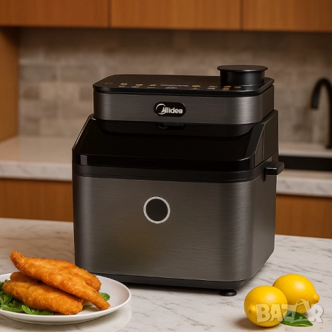 Midea DualTaste Air Fryer MF-CY75C2 – 7L капацитет, JuicyLock технология
