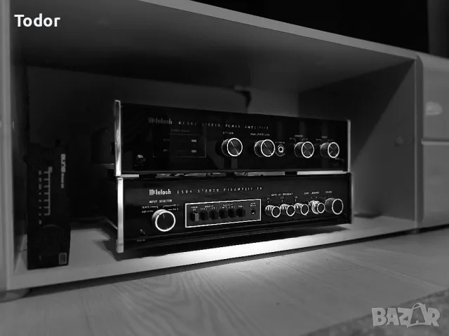 Mcintosh MC502 + C504 пред с крайно стъпало, снимка 2 - Ресийвъри, усилватели, смесителни пултове - 47145538