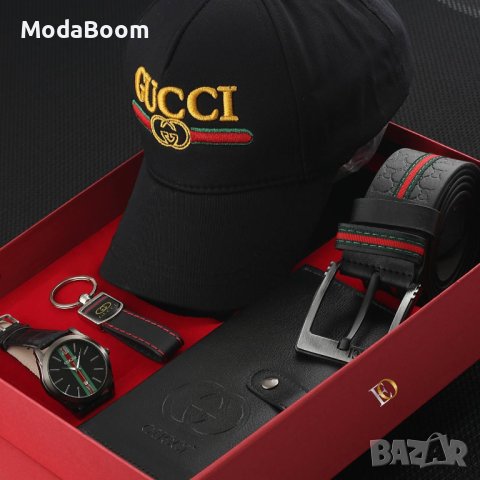 💥🆕Gucci луксозни мъжки подаръчни комплекти / 5 дизайна🆕💥, снимка 4 - Портфейли, портмонета - 43511785