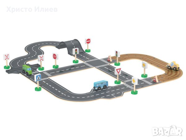 Дървени релси Железница Дървен железопътен Град Строителна площадка 4 метра писта