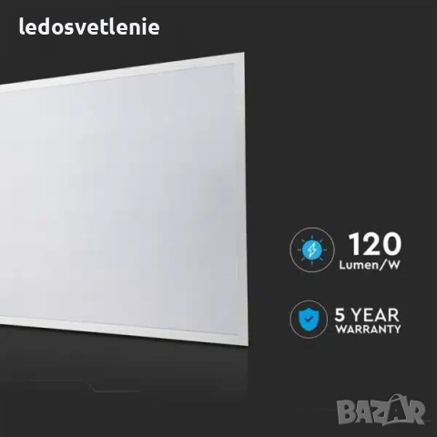 LED Панел 40W 4800lumen V-tac с Philips Драйвер и 5г гаранция 60×60см за скрит монтаж (за растер) в , снимка 4 - Лед осветление - 52418315