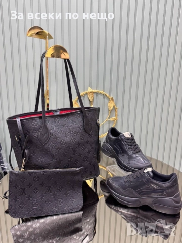 Louis Vuitton Комплект Дамска Чанта И Дамски Маратонки - Налични Различни Цветове И Модели Код SK406, снимка 2 - Чанти - 52870901