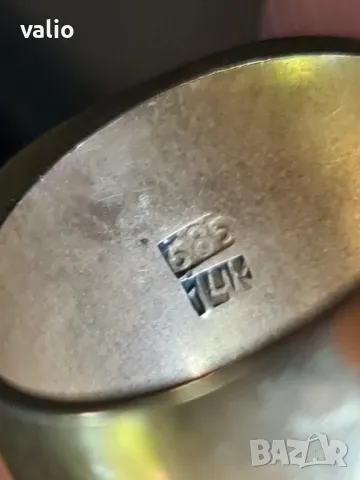 Мъжки пръстен 585 14к, снимка 6 - Пръстени - 50286269