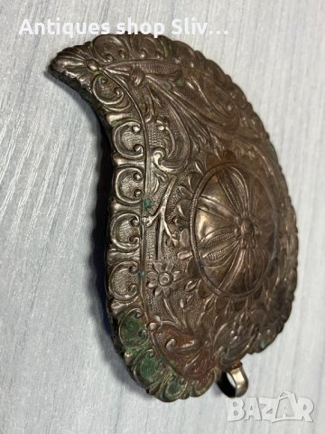 Възрожденска сребърна пафта / накит. №3315, снимка 4 - Антикварни и старинни предмети - 39344776