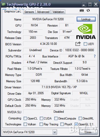 Видео карта NVidia GeForce Manli FX 5200 MT AGP, снимка 7 - Видеокарти - 28037800
