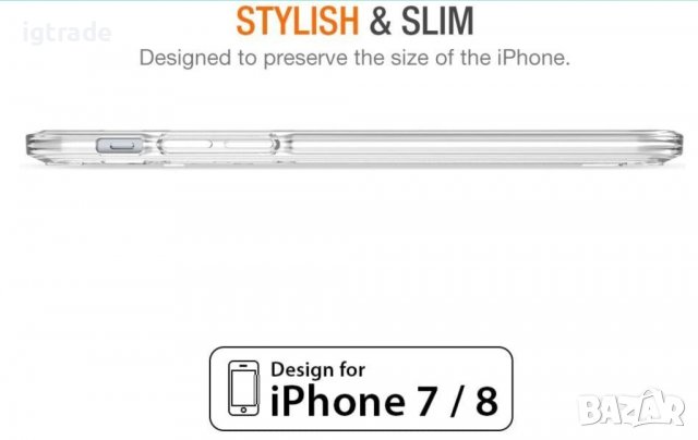 iPhone SE 2022 / SE 2020 / iPhone 7 / 8 - прозрачен силиконов кейс, снимка 5 - Калъфи, кейсове - 40215244