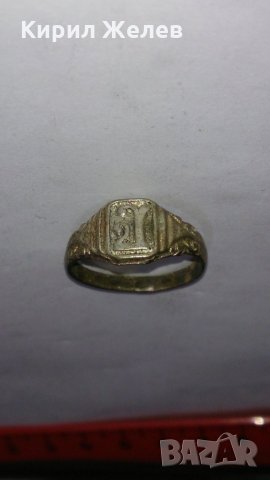 Старинен пръстен сачан ръчна изработка - 73241