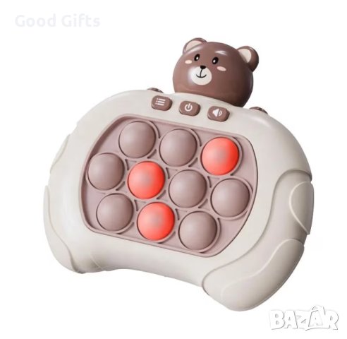 Игра POP IT със светлина и звук за памет и концентрация, Мече, снимка 2 - Образователни игри - 43667278