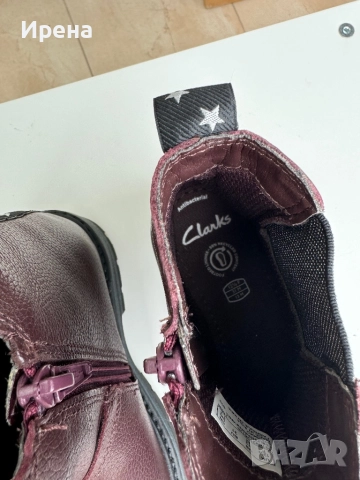 Ботички Clarks естествена кожа- 24,31 номер, снимка 4 - Детски боти и ботуши - 52621472
