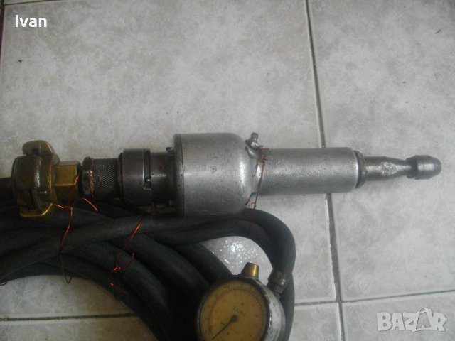 MICHELIN-MADE IN FRANCE-ф8мм-Пневматичен Профи Прав Шлайф/8м. Маркуч/Манометър, снимка 4 - Други инструменти - 37198581