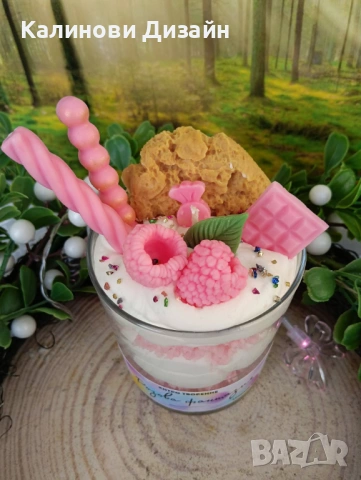 Соева свещ "Розова фантазия", снимка 2 - Декорация за дома - 53276892