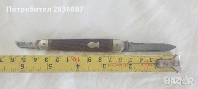Стара немска джобна ножка  H H Hill, снимка 4 - Ножове - 33391088