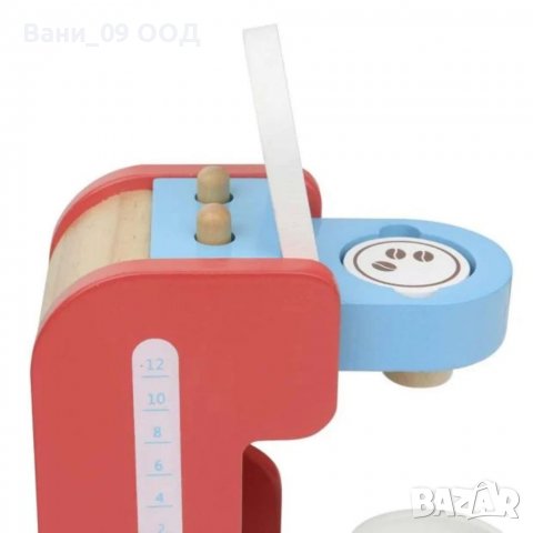 Дървена детска играчка кафемашина, снимка 2 - Образователни игри - 38979442