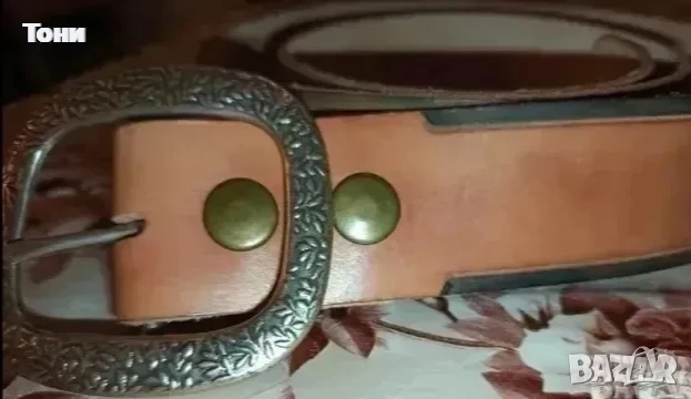 KARIM ORIGINAL Нов Дамски Колан Изцяло от Естествена Кожа 120см , снимка 6 - Колани - 53434911