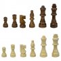 Шах с дървени фигури 4-9 см и полиетиленово платно 40х40 см (270703) , снимка 1 - Шах и табла - 37453949