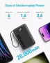 Външна батерия Anker 335 PowerCore, 20000 mAh, 22.5W, USB-C, USB-A, черен, снимка 3