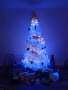 Коледна Снежно бяла или зелена елха с шишарки + пласмасова стойка ТОП ПРЕДЛОЖЕНИЕ, снимка 5