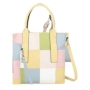 Шарена дамска чанта с разноцветна дръжка, снимка 2
