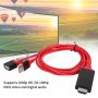 HDMI кабел за телефон към телевизор, iPhone iPad Android, Цифров AV адаптер 1080P, снимка 6