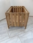 Дървена кашпа размер 62 х 39 х 38 см в отлично състояние, снимка 3
