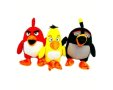 Комплект 3 плюшени играчки Angry Birds, 25 см