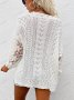 Дамски едноцветен шикозен пуловер с отворени шевове, 2цвята - 023, снимка 8
