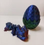 Играчка 3D принтирани драконче с драконово яйце, снимка 3