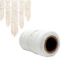 4384 Памучно въже за макраме бяло въже за шиене, 80 метра, снимка 1