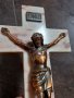 Мраморен кръст с бронзова статуя на Исус , снимка 4