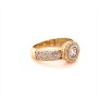 Златен дамски пръстен 2,99гр. размер:54 14кр. проба:585 модел:16698-3, снимка 3