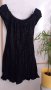 Дамска рокля черна вертикално райе С, снимка 1